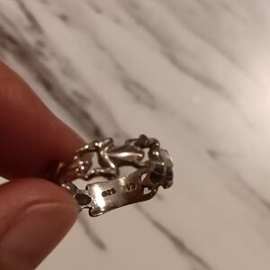 Sterling Silver Leap Frog Ring sz 6